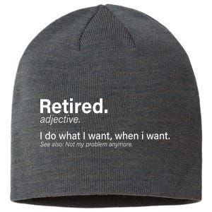 Retired Definition Sustainable Beanie