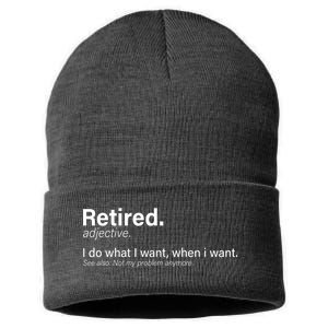 Retired Definition Sustainable Knit Beanie