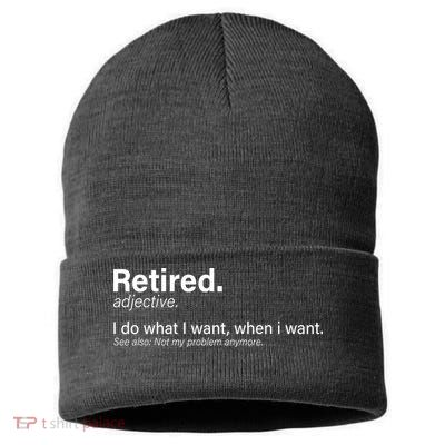 Retired Definition Sustainable Knit Beanie