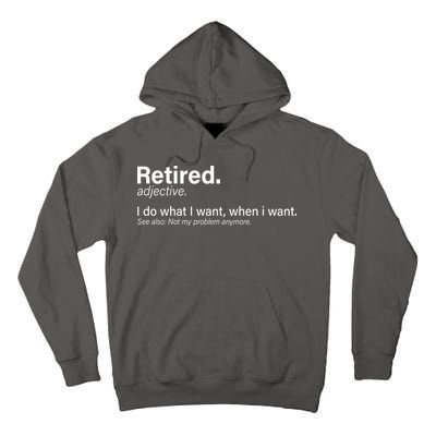 Retired Definition Tall Hoodie