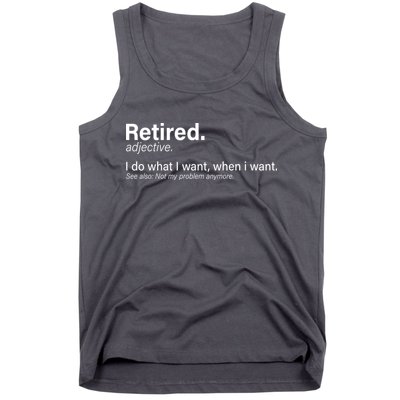 Retired Definition Tank Top
