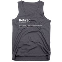 Retired Definition Tank Top