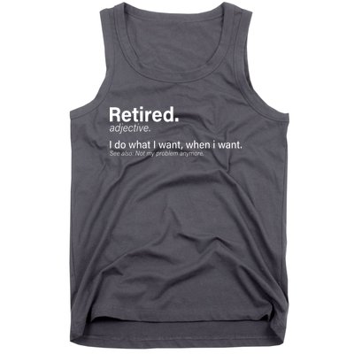 Retired Definition Tank Top