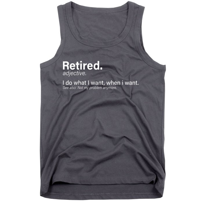 Retired Definition Tank Top