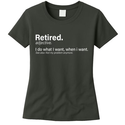 Retired Definition Womens T-Shirt