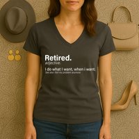 Retired Definition Women's V-Neck T-Shirt