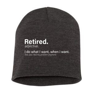 Retired Definition Short Acrylic Beanie