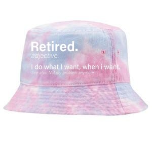 Retired Definition Tie-Dyed Bucket Hat