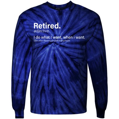 Retired Definition Tie-Dye Long Sleeve Shirt