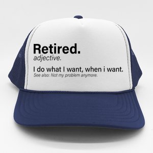 Retired Definition Trucker Hat