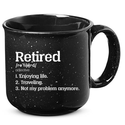 Retired Definition Funny 15oz Campfire Ceramic Mug
