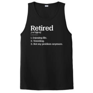 Retired Definition Funny PosiCharge Competitor Tank