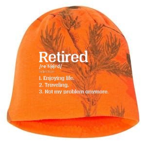 Retired Definition Funny Kati - Camo Knit Beanie