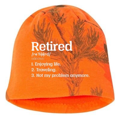 Retired Definition Funny Kati - Camo Knit Beanie