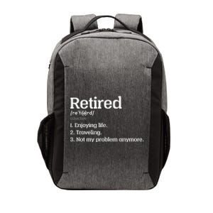 Retired Definition Funny Vector Backpack