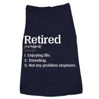 Retired Definition Funny Doggie Tank