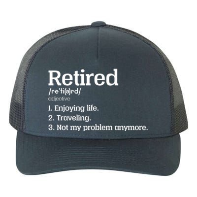 Retired Definition Funny Yupoong Adult 5-Panel Trucker Hat