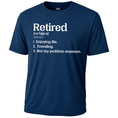 Retired Definition Funny Performance Shirt