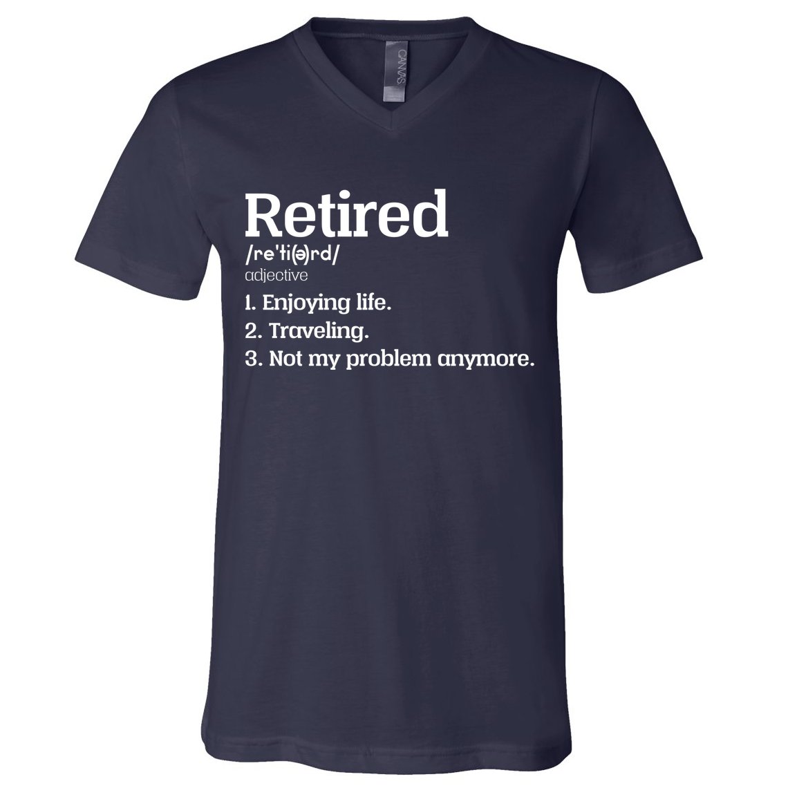 Retired Definition Funny V-Neck T-Shirt
