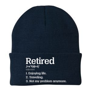 Retired Definition Funny Knit Cap Winter Beanie