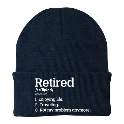 Retired Definition Funny Beanie