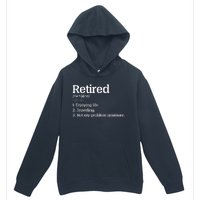 Retired Definition Funny Urban Pullover Hoodie