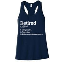 Retired Definition Funny Womens Tank Top