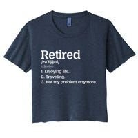 Retired Definition Funny Crop Top