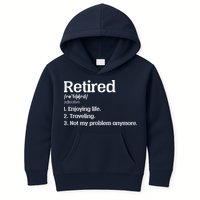 Retired Definition Funny Kids Hoodie