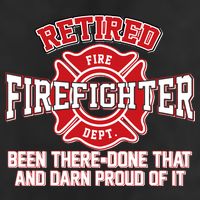 Retired Firefighter Been There Done That Garment-Dyed Fleece Hoodie