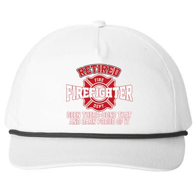 Retired Firefighter Been There Done That Snapback Five-Panel Rope Hat