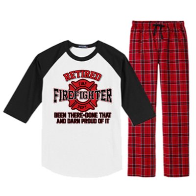 Retired Firefighter Been There Done That Raglan Sleeve Pajama Set