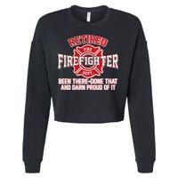 Retired Firefighter Been There Done That Cropped Pullover Crew