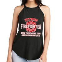 Retired Firefighter Been There Done That Women's Perfect Tri Rocker Tank