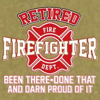 Retired Firefighter Been There Done That Garment-Dyed Women's Muscle Tee