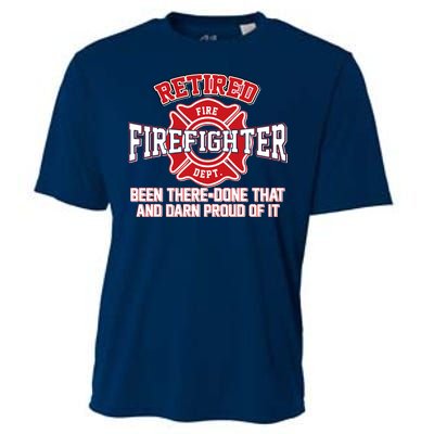 Retired Firefighter Been There Done That Cooling Performance Crew T-Shirt