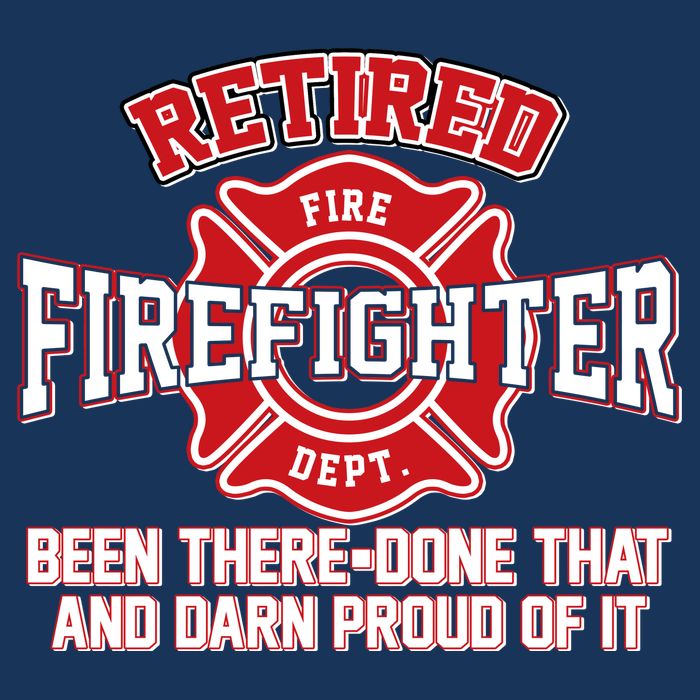 Retired Firefighter Been There Done That Cooling Performance Crew T-Shirt