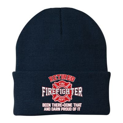 Retired Firefighter Been There Done That Knit Cap Winter Beanie