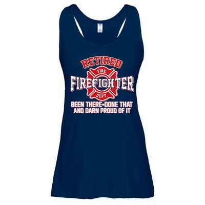 Retired Firefighter Been There Done That Ladies Essential Flowy Tank
