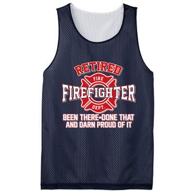 Retired Firefighter Been There Done That Mesh Reversible Basketball Jersey Tank