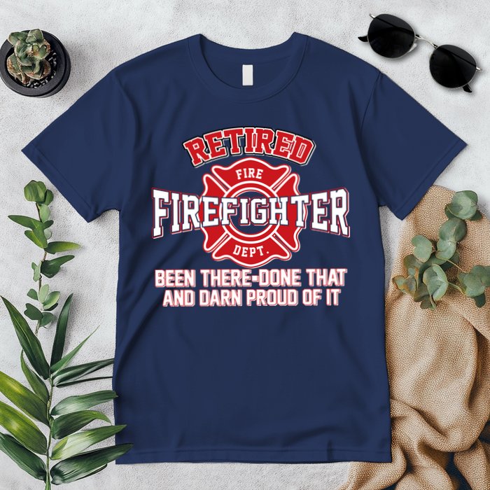 Retired Firefighter Been There Done That Premium T-Shirt