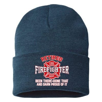 Retired Firefighter Been There Done That Sustainable Knit Beanie