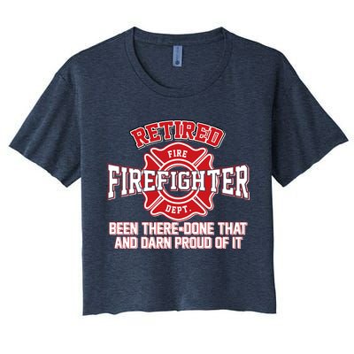 Retired Firefighter Been There Done That Crop Top