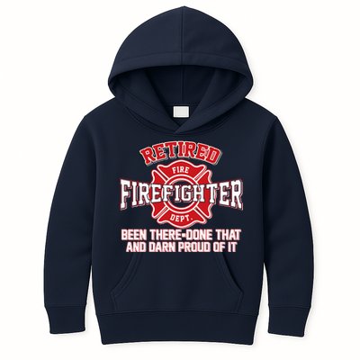 Retired Firefighter Been There Done That Kids Hoodie