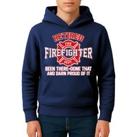 Retired Firefighter Been There Done That Kids Hoodie