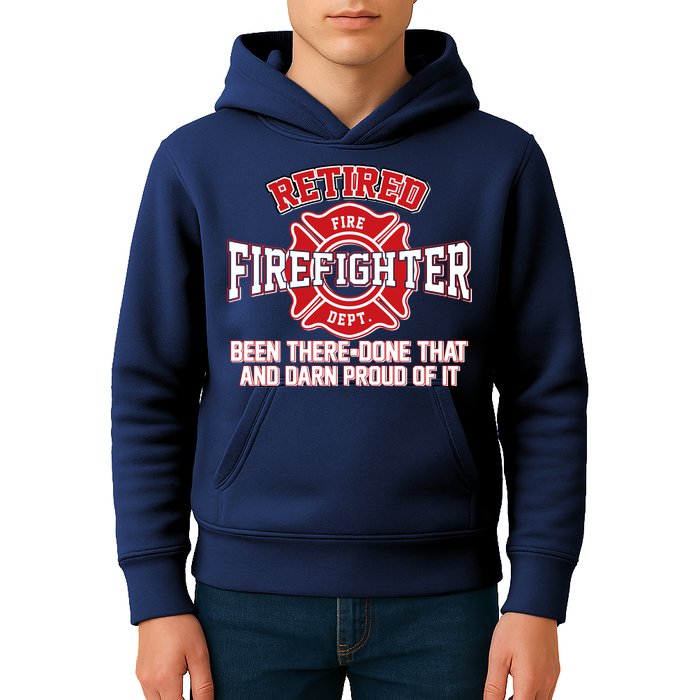 Retired Firefighter Been There Done That Kids Hoodie