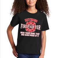 Retired Firefighter Been There Done That Kids T-Shirt