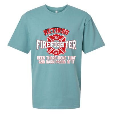 Retired Firefighter Been There Done That Sueded Cloud Jersey T-Shirt