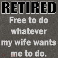 Retired Free To Do Whatever My Wife Wants Cotton Canvas Backpack