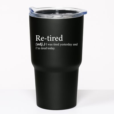 Retired I was Tired Yesterday And I'm Tired Today Tumbler